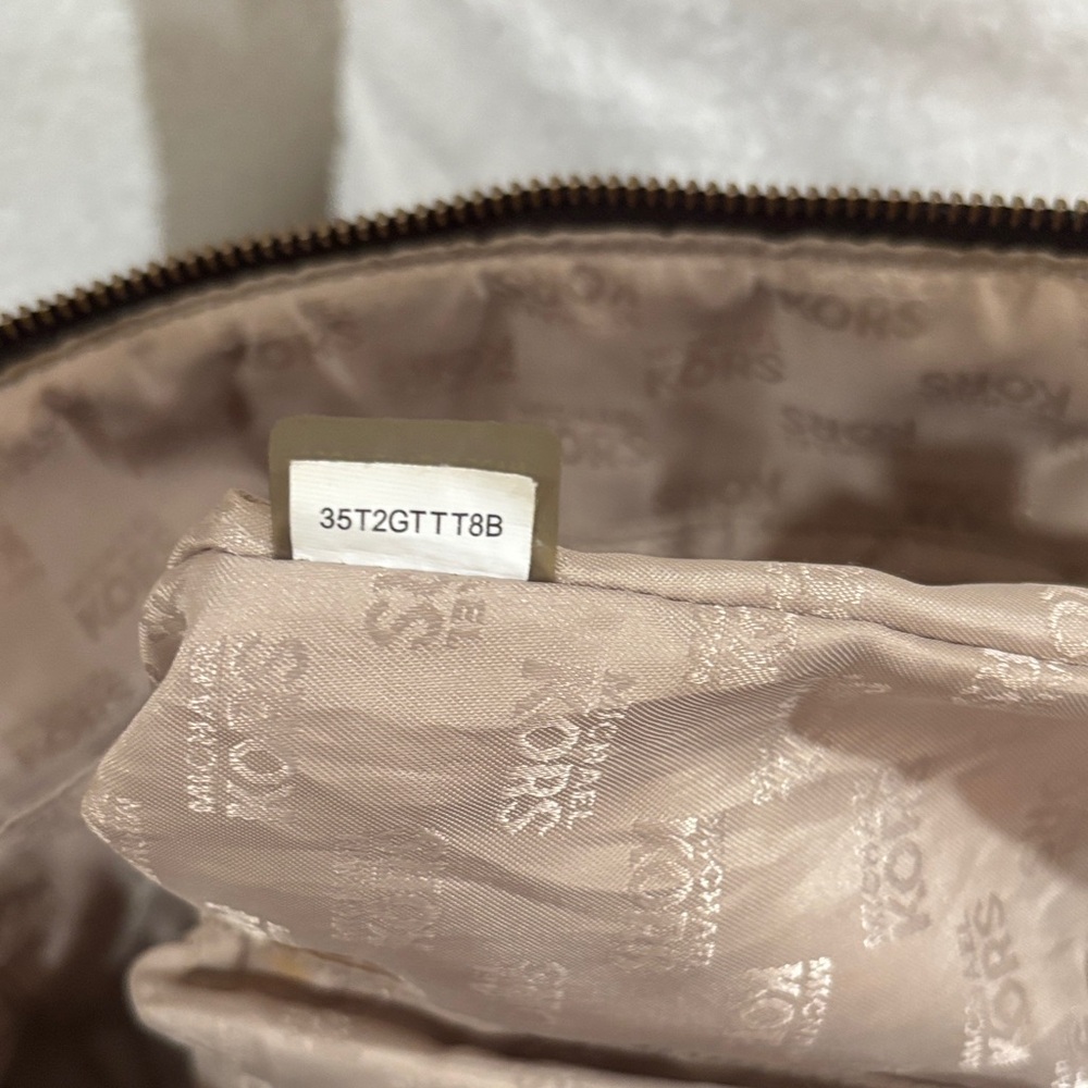 Michael Kors Dark Brown Tote with Gold Accents - Picture 8 of 8